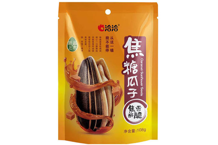 QIAQIA CARAMEL FLAVOUR SUNFLOWER SEED 108G